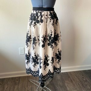 Pleated Lace Skirt
